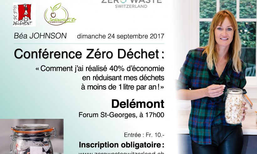 Béa Johnson conférence Zéro Déchet à Delémont – 24 septembre Béa Johnson conférence Zéro Déchet à Delémont – 24 septembre