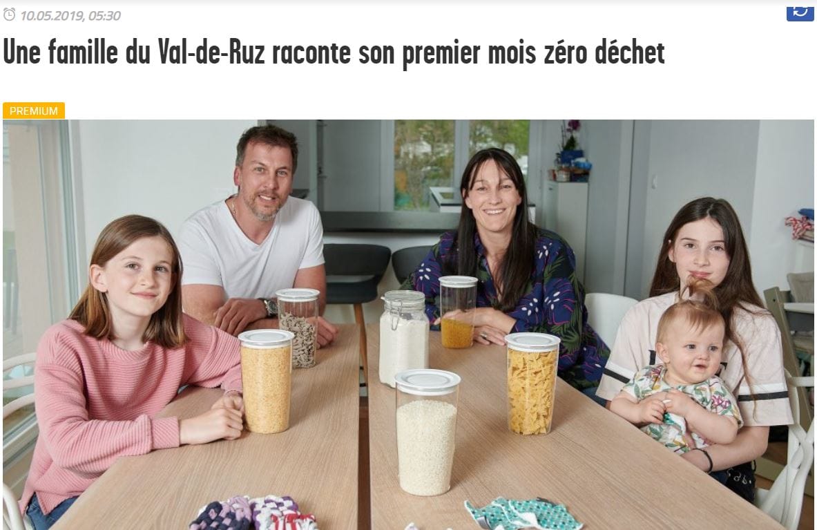 Une famille raconte son premier mois zéro déchet