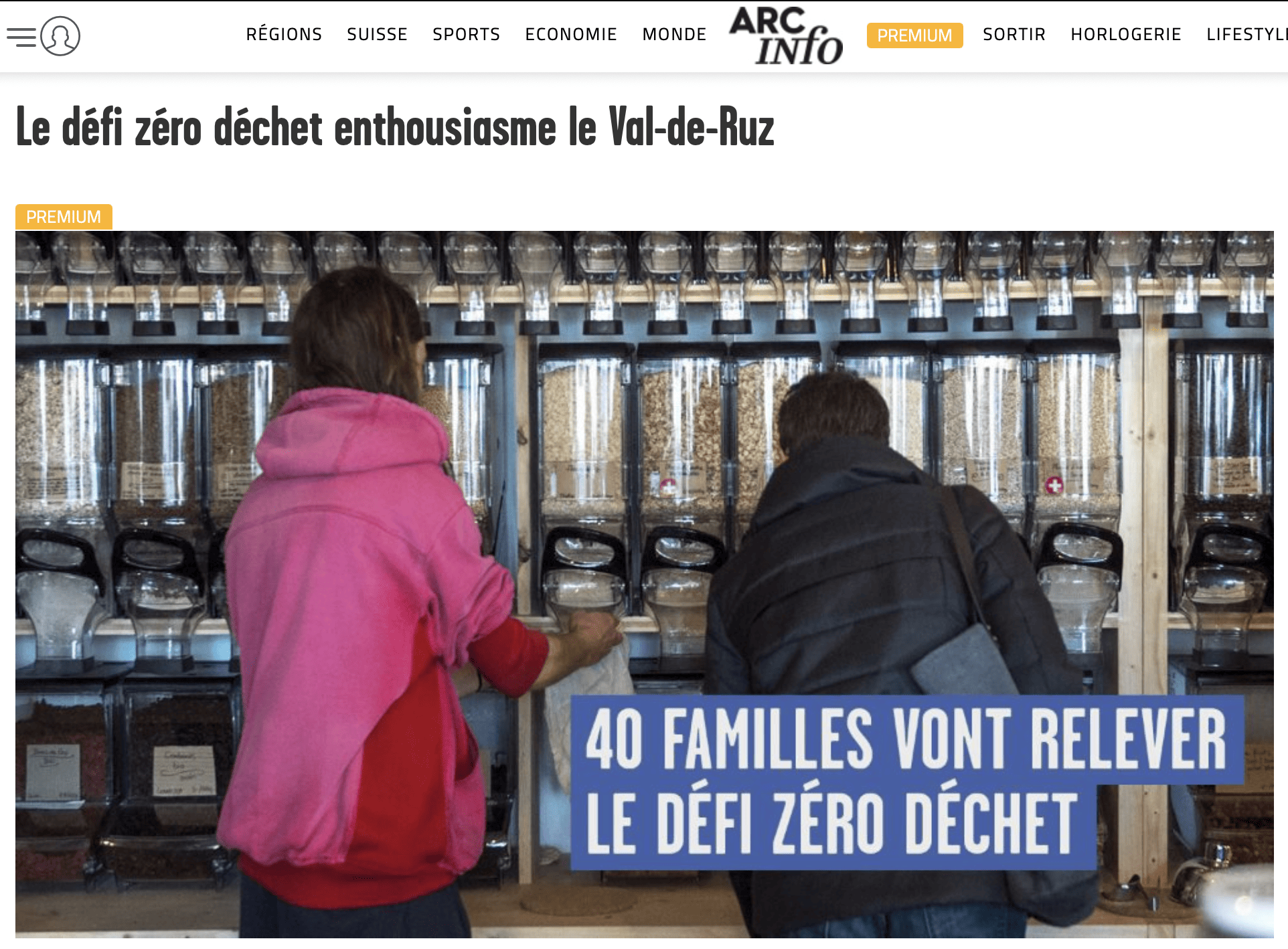 Le défi zéro déchet enthousiasme le Val-de-Ruz