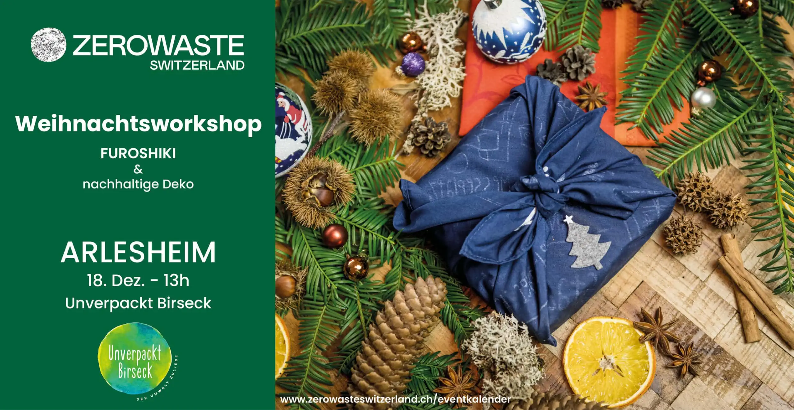 Basel – Weihnachtsworkshop Furoshiki und nachhaltige Weihnachtsdeko