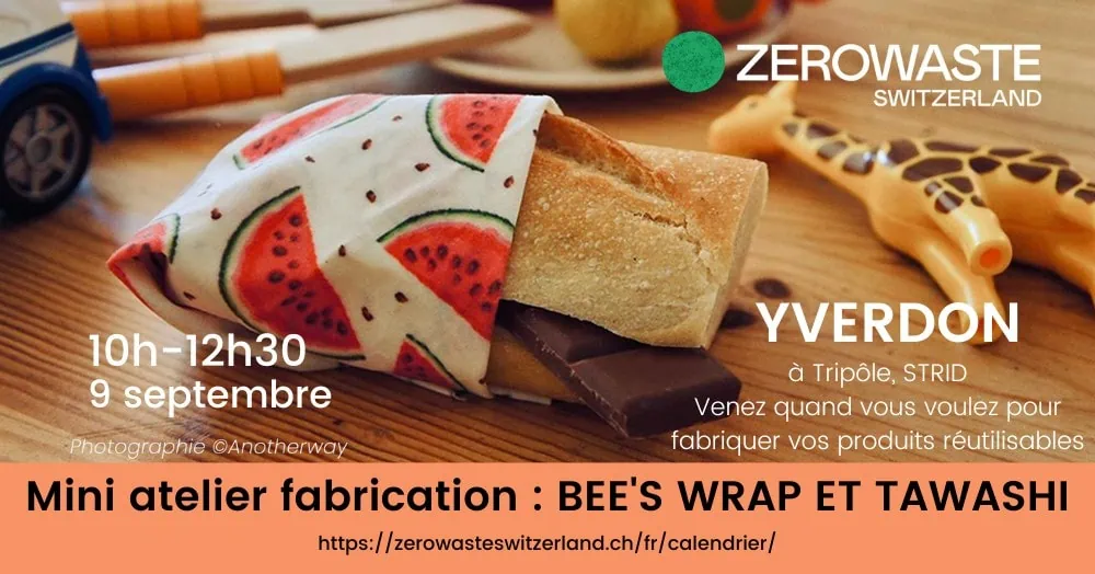 Yverdon – Fabrication bee’s wrap et tawashi