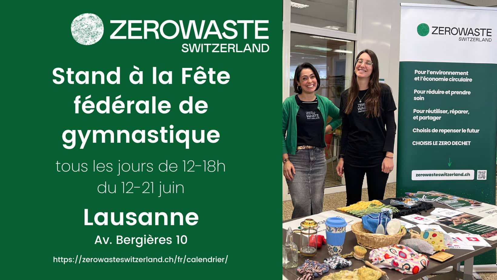 Lausanne – Stand à la fête fédérale de la Gymnastique