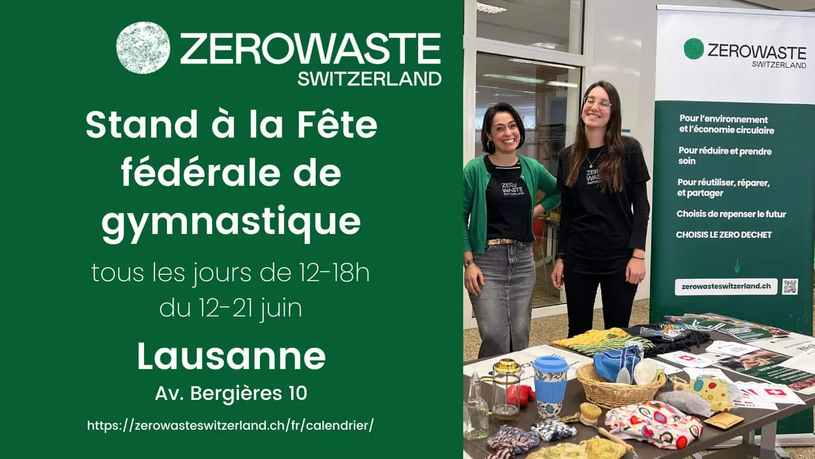 Lausanne – Stand à la fête fédérale de la Gymnastique