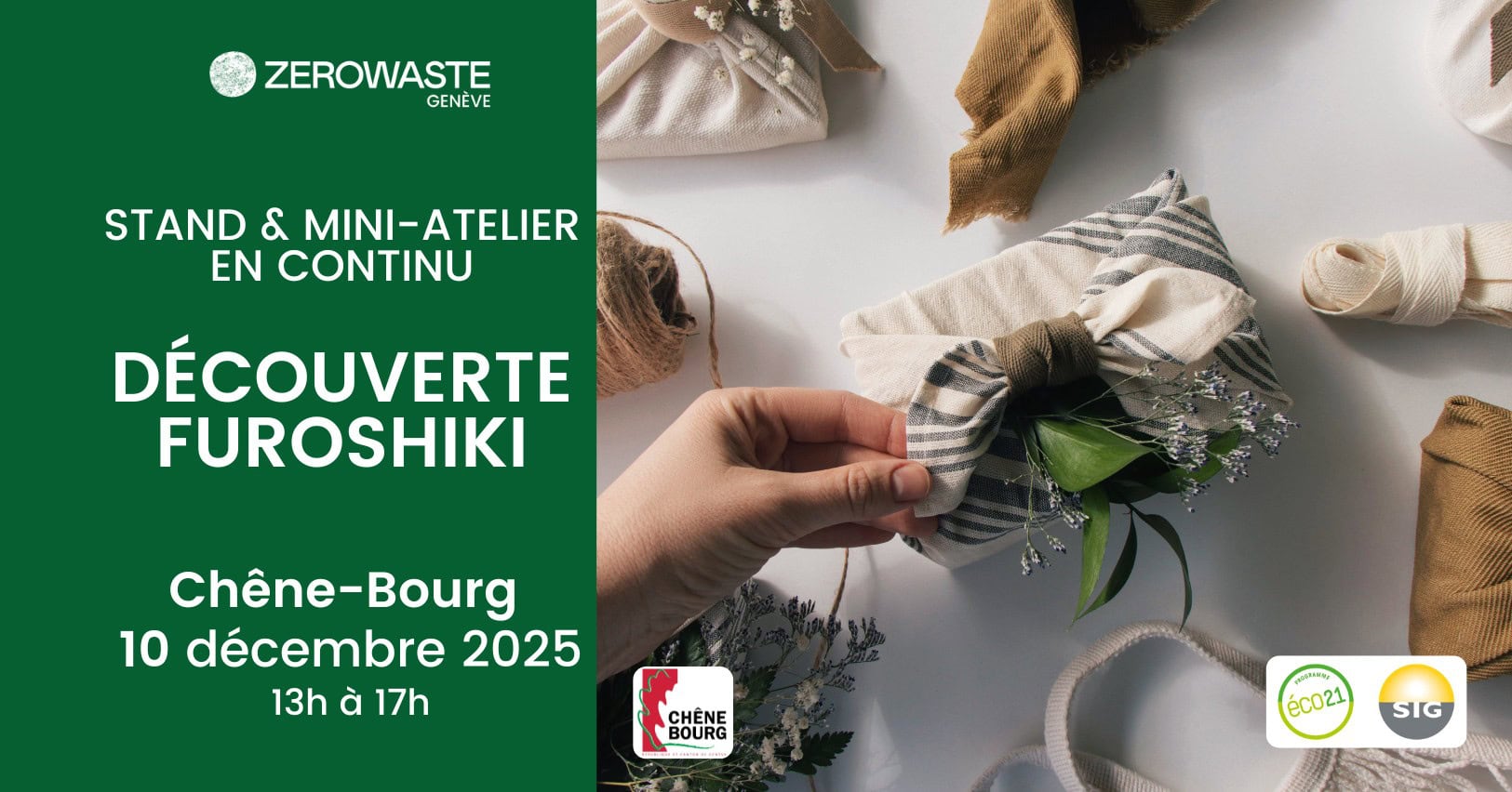 Chêne-Bourg – Découverte Furoshiki