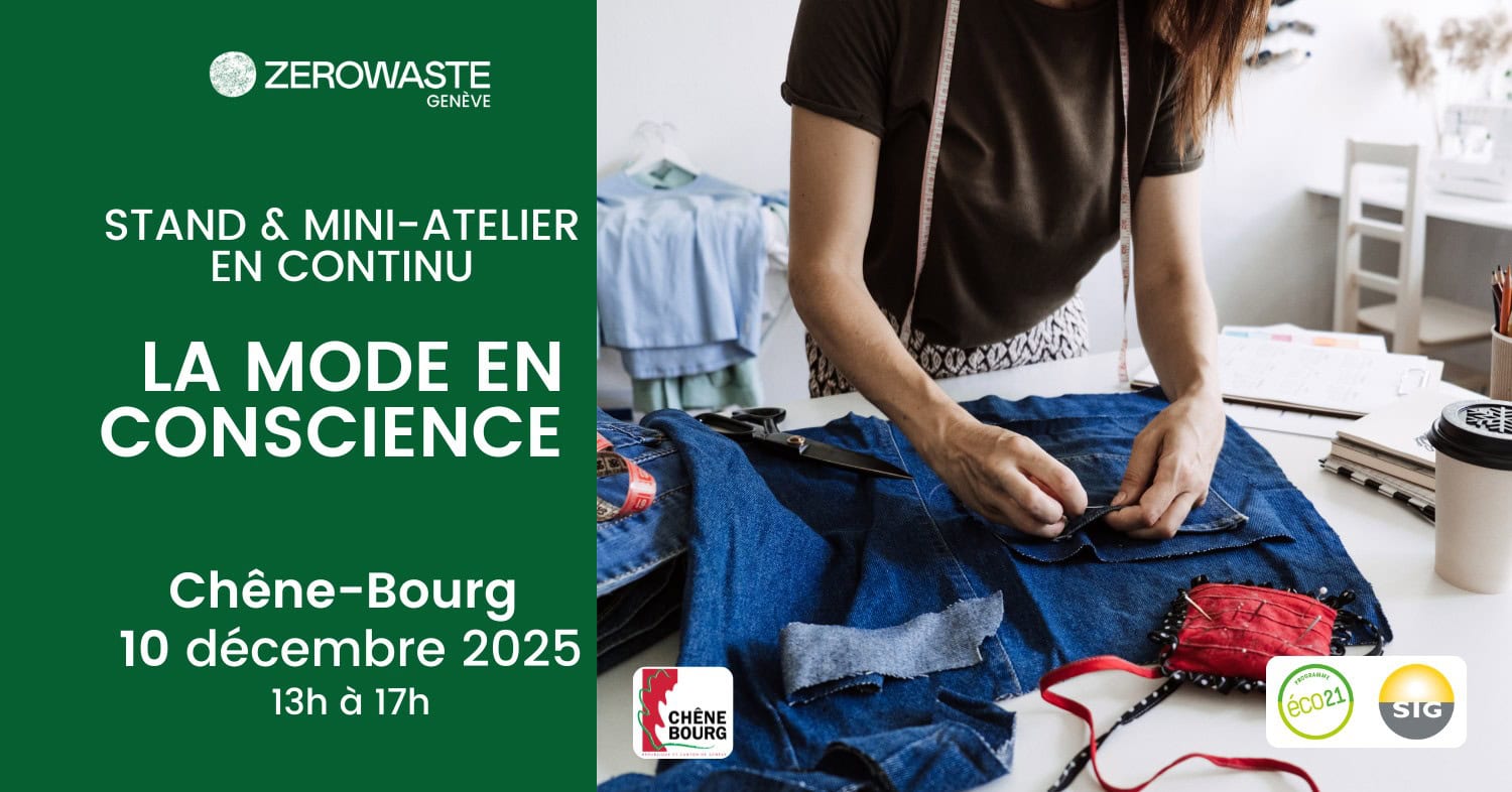 Chêne-Bourg – Stand « La mode en conscience »