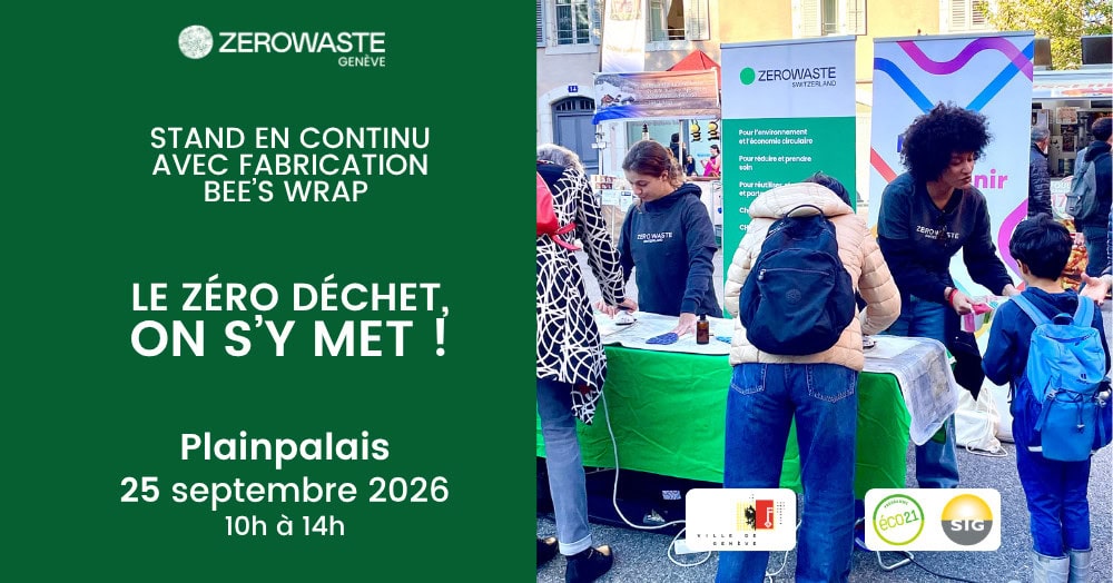 Genève – Stand « Le Zéro Déchet, on s’y met ! »